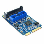 Scheda di espansione Mini PCI-E con 2 porte USB 3.0 e SATA - immagine 2