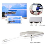 Adattatore 3 in 1 8 pin a HDMI VGA audio per iPhone iPad