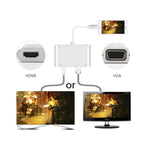 Adattatore 3 in 1 8 pin a HDMI VGA audio per iPhone iPad