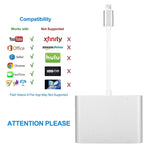 Adattatore 3 in 1 8 pin a HDMI VGA audio per iPhone iPad