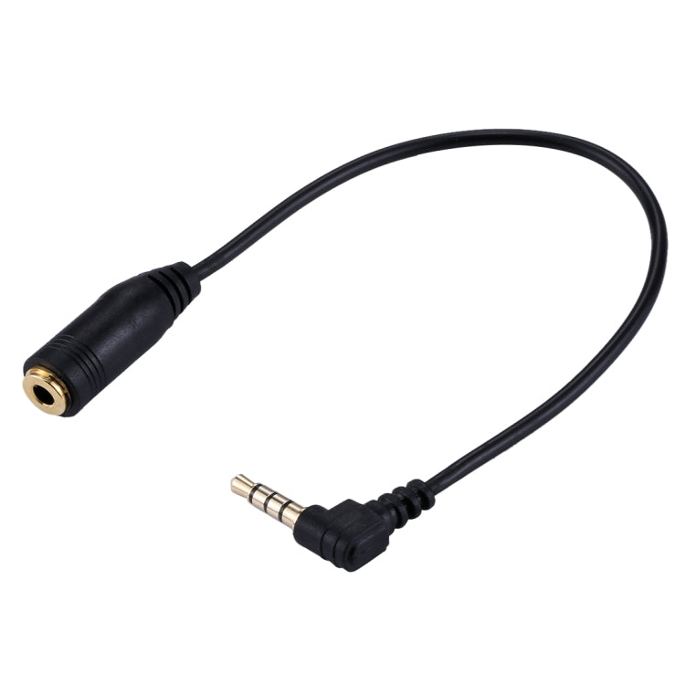 Cavo di prolunga per microfono con auricolare jack audio maschio-femmina da 20 cm da 3,5 mm, 3.5mm Male to Female(Black)