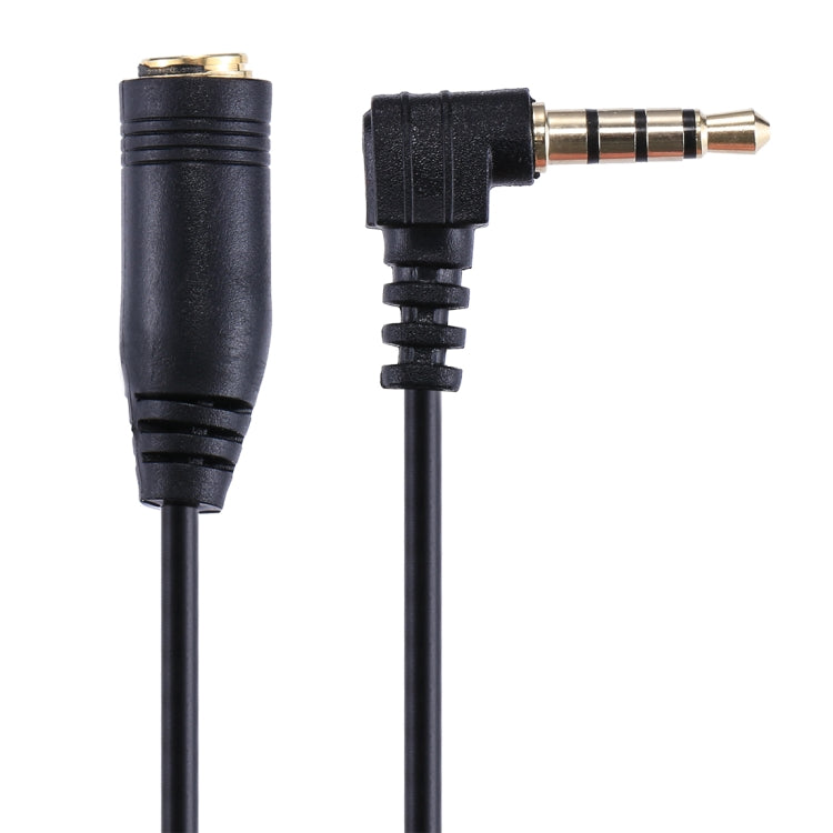 Cavo di prolunga per microfono con auricolare jack audio maschio-femmina da 20 cm da 3,5 mm, 3.5mm Male to Female(Black)