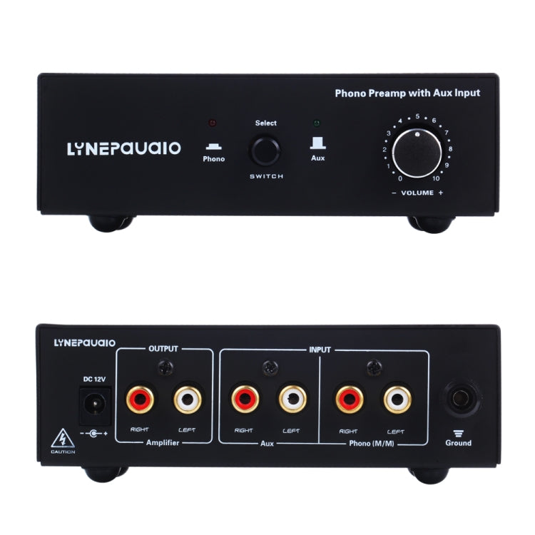 Amplificatore segnale prefonografico LINEPAUDIO con ingresso AUX
