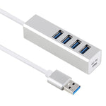 Hub USB 3.0 a 4 porte Super Speed 5 Gbps
