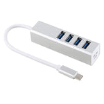 Hub USB 3.0 a USB-C 4 porte 5 Gbps Super Speed