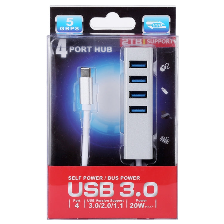 Hub USB 3.0 a USB-C 4 porte 5 Gbps Super Speed