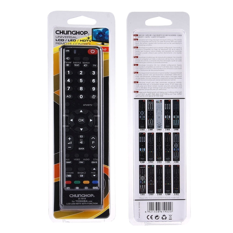 Telecomando universale CHUNGHOP E-T919 per TV Toshiba - immagine 8