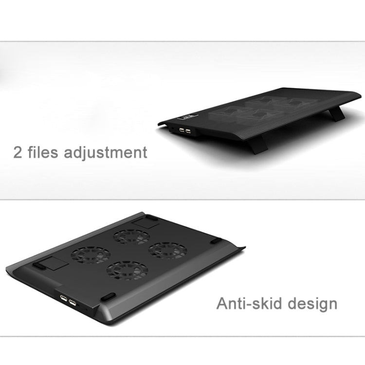 Base raffreddamento USB per laptop 14-15,6" con 4 ventole