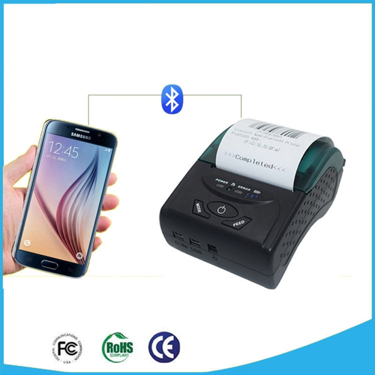Stampante termica portatile Bluetooth con porta USB 58 mm