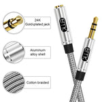 Cavo audio 3,5 mm maschio-femmina intrecciato da 0,5 m - immagine 5