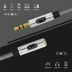 Cavo audio 3,5 mm maschio-femmina intrecciato da 0,5 m - immagine 6
