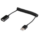 Cavo a spirale USB-A maschio a USB-A femmina 1 metro