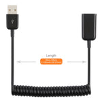 Cavo a spirale USB-A maschio a USB-A femmina 1 metro