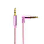 Cavo audio a gomito 3,5 mm maschio-maschio 1 metro