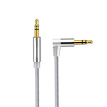 Cavo audio a gomito 3,5 mm maschio-maschio 1 metro