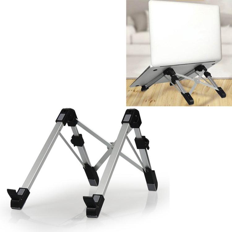 Supporto pieghevole in alluminio per laptop 24,5x3,3x2,8 cm