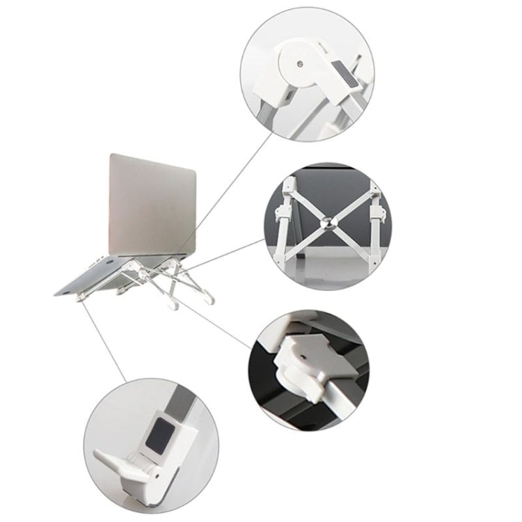 Supporto pieghevole in alluminio per laptop 24,5x3,3x2,8 cm