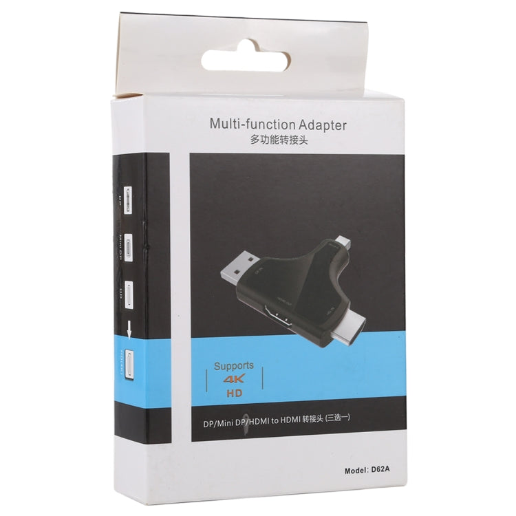 Adattatore 3 in 1 DisplayPort Mini DP a HDMI 4K