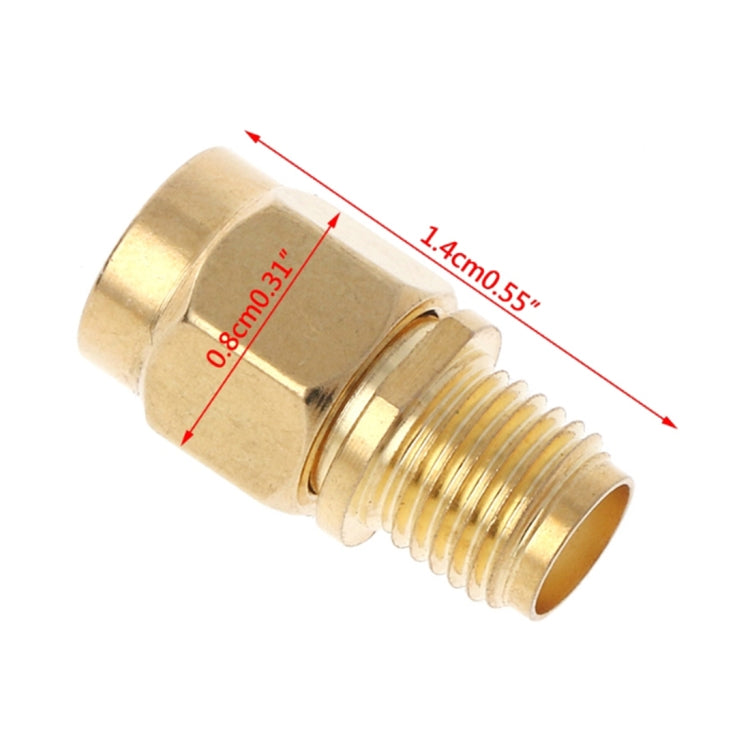 Adattatore RF RP-SMA maschio a SMA femmina placcato oro - immagine 4