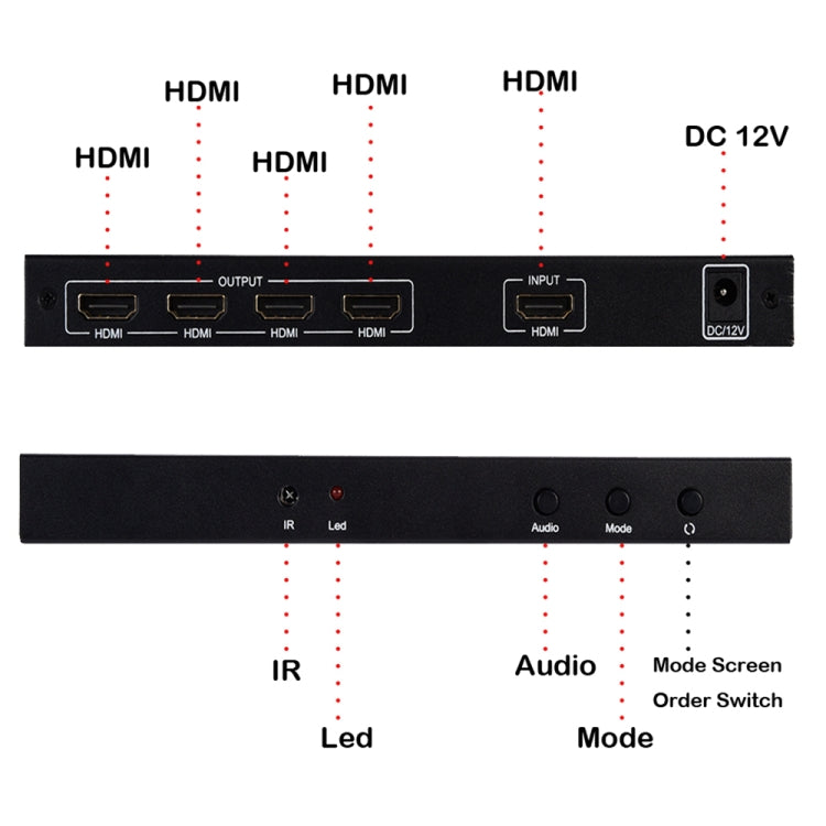 Processore video HDMI 2x2 multi-schermo Full HD 1080p - immagine 7
