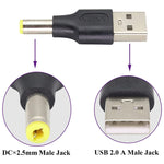 Set 10 connettori di alimentazione DC 5,5x2,5 mm a USB 2.0 - immagine 4