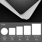 Tappetino mouse mini in alluminio e pelle PU 200 x 170 mm - immagine 3