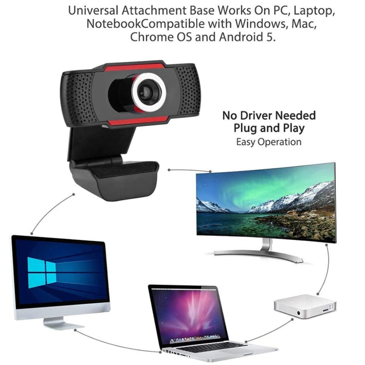 Webcam USB A720 720P con microfono integrato