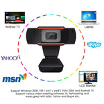 Webcam USB HD 720P ruotabile per PC e Android TV