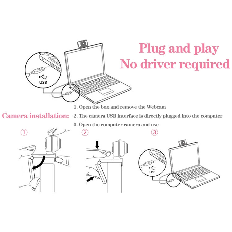 Aoni C90 Telecamera HD 1080P con Microfono per PC