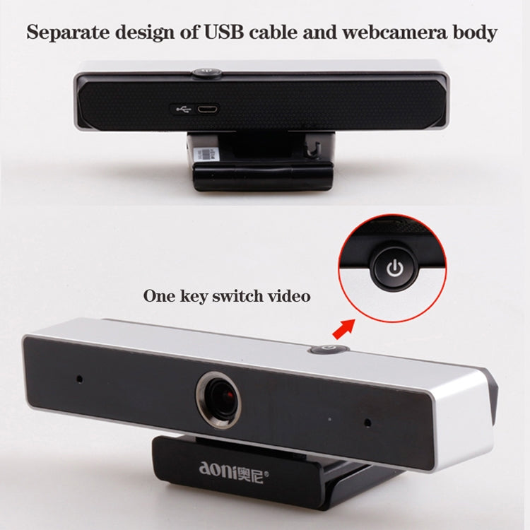 Aoni C90 Telecamera HD 1080P con Microfono per PC