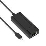 Hub USB 2.0 con Ethernet RJ45 e 2 porte USB, ingresso 8 PIN - immagine 2