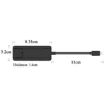 Hub USB 2.0 con Ethernet RJ45 e 2 porte USB, ingresso 8 PIN - immagine 3