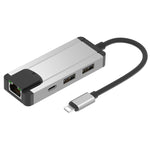 Hub USB 2.0 con Ethernet RJ45 e 2 porte USB, ingresso 8 PIN - immagine 6
