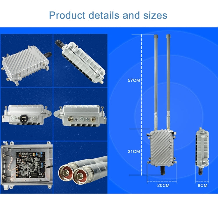Bridge WiFi esterno COMFAST CF-WA700 300 Mbps con PoE - immagine 19