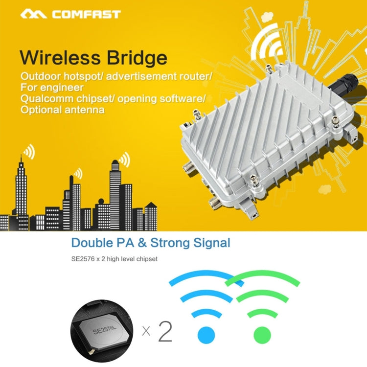 Bridge WiFi esterno COMFAST CF-WA700 300 Mbps con PoE - immagine 7