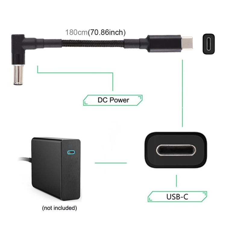 Cavo di ricarica USB-C 100W a gomito, 1,7 m in nylon - immagine 4