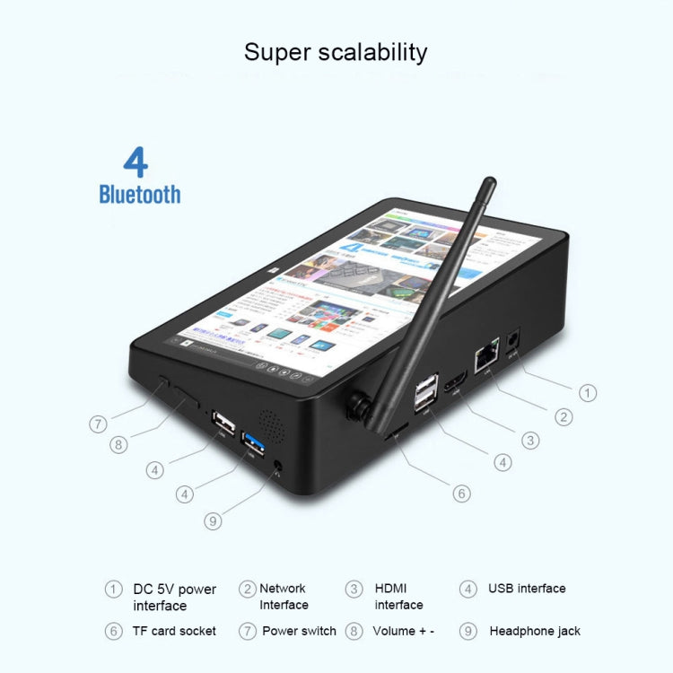 Mini PC PiPo X8 Pro 7" Windows 10 4GB RAM 64GB SSD