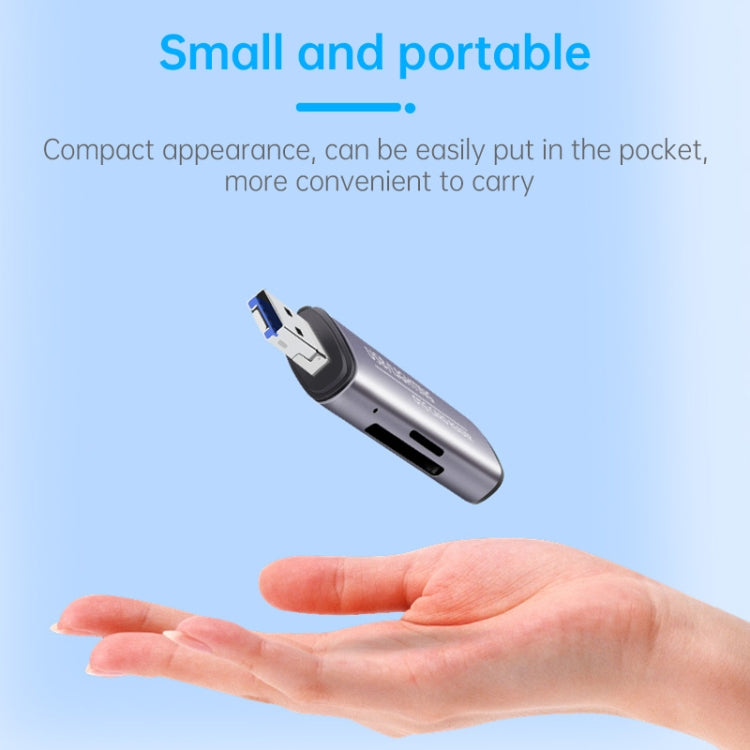Lettore schede USB 2 in 1 per iPhone e computer