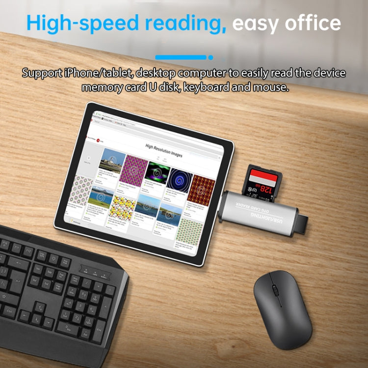Lettore schede USB 2 in 1 per iPhone e computer