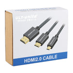 Cavo HDMI a Micro HDMI 3m con testa placcata oro