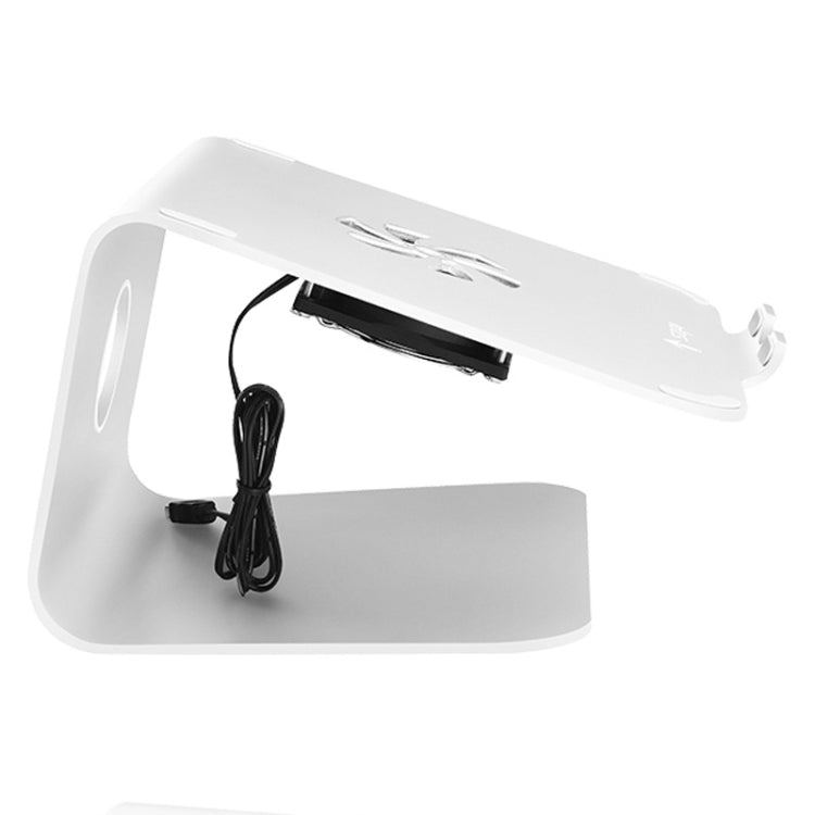 Supporto raffreddamento laptop in alluminio con ventola USB