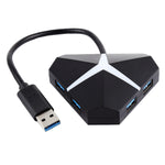Adattatore HUB USB 3.0 4 porte 5 Gbps con cavo 20 cm