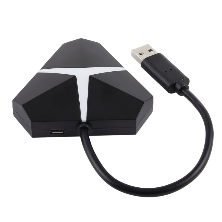 Adattatore HUB USB 3.0 4 porte 5 Gbps con cavo 20 cm