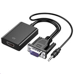 Convertitore VGA maschio a HDMI femmina 1080P con cavo audio