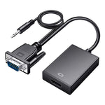 Convertitore VGA maschio a HDMI femmina 1080P con cavo audio