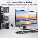 Convertitore VGA maschio a HDMI femmina 1080P con cavo audio