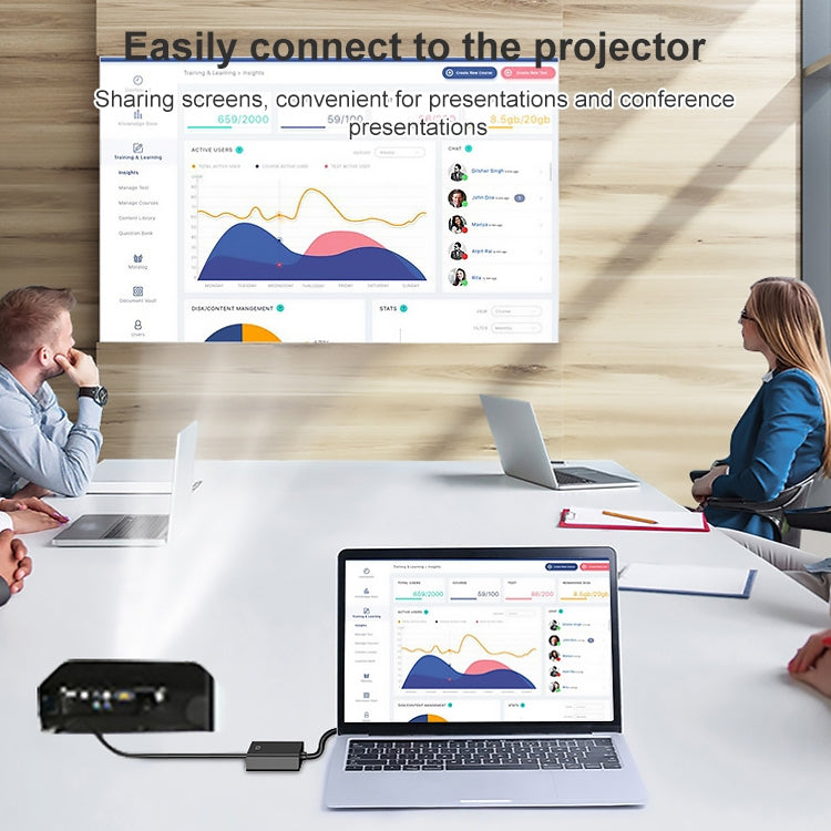 Convertitore VGA maschio a HDMI femmina 1080P con cavo audio