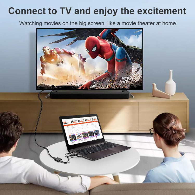 Convertitore VGA maschio a HDMI femmina 1080P con cavo audio