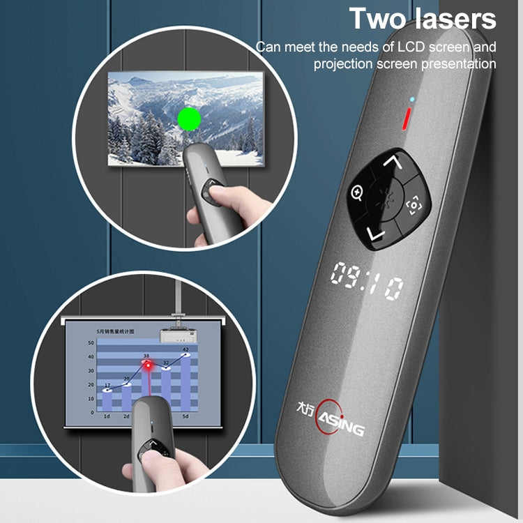 Presentatore wireless ASiNG A8 con penna e laser 32GB