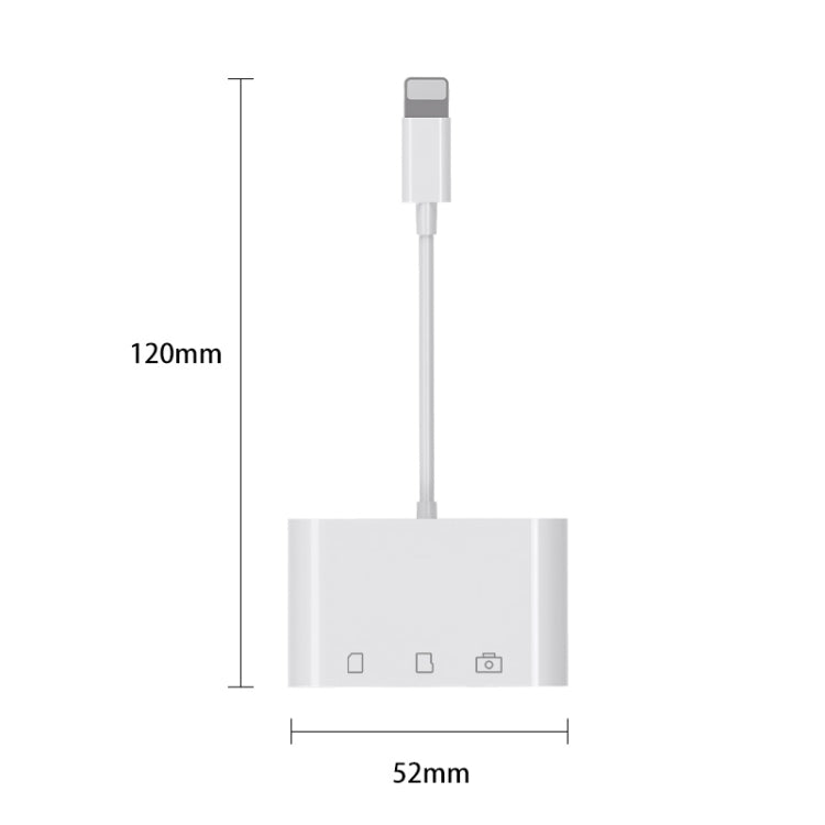 Lettore schede OTG 3 in 1 con porta 8 PIN D-168